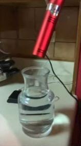 Charging Water with terahertz wand
