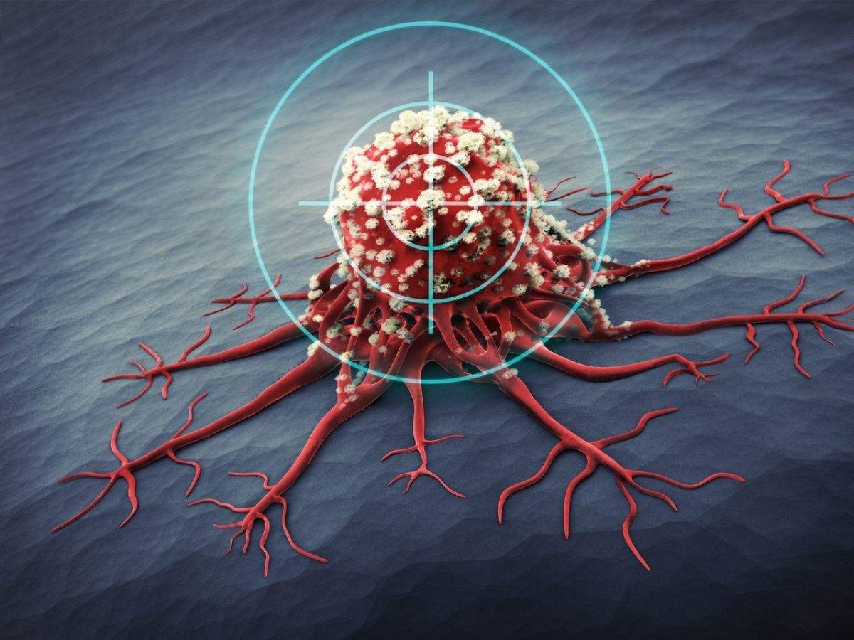 cancer cells treated with Terahertz therapy